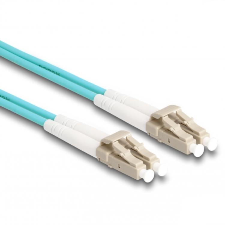 Delock LC Duplex zu LC Duplex OM3, 2 m - Delock