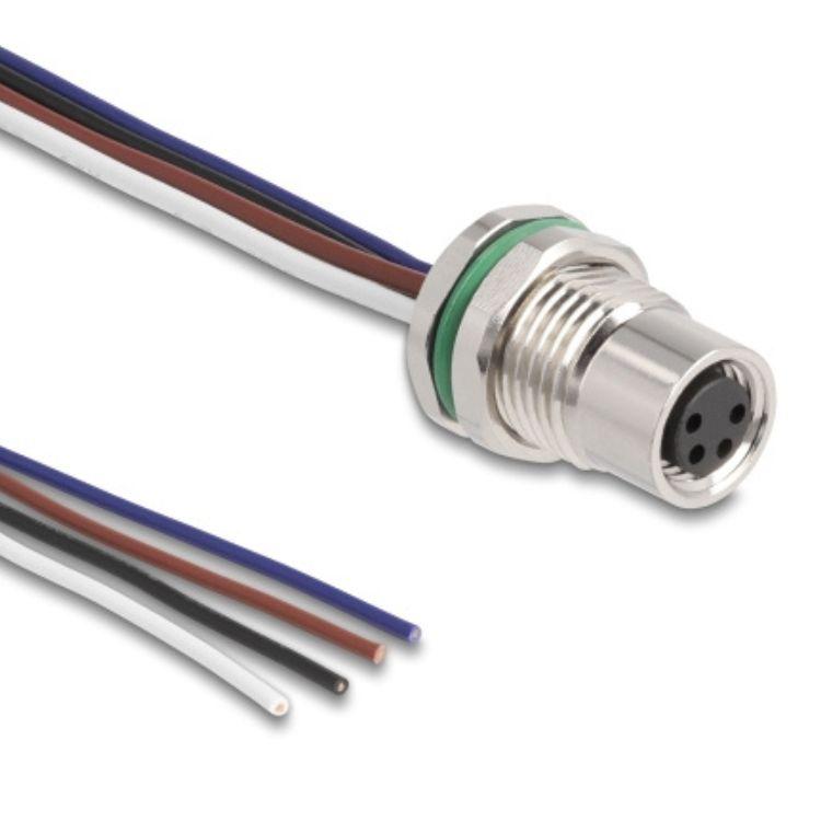 M8 paneelkabel - Delock