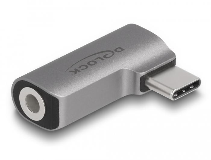 Delock Audio Adapter USB Type-C™ Stekker naar 3,5 mm 4-pins jack