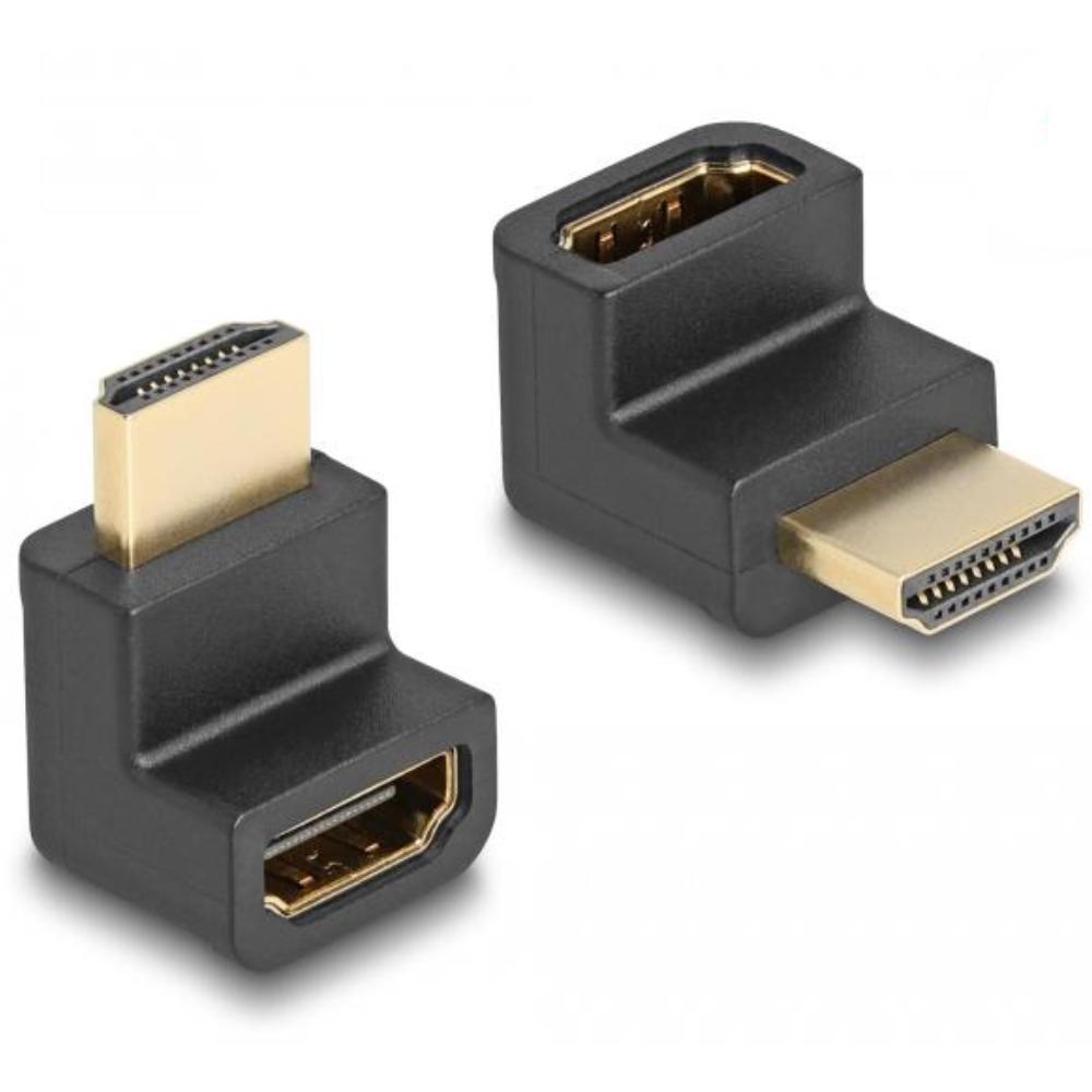 High Speed HDMI mit Ethernet Adapter Stecker zu Buchse gewinkelt 8K 60
