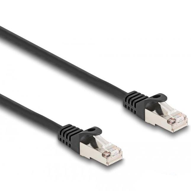 Delock Kabel RJ50 Stecker zu RJ50 Stecker S/FTP 5 m schwarz - HQ produ