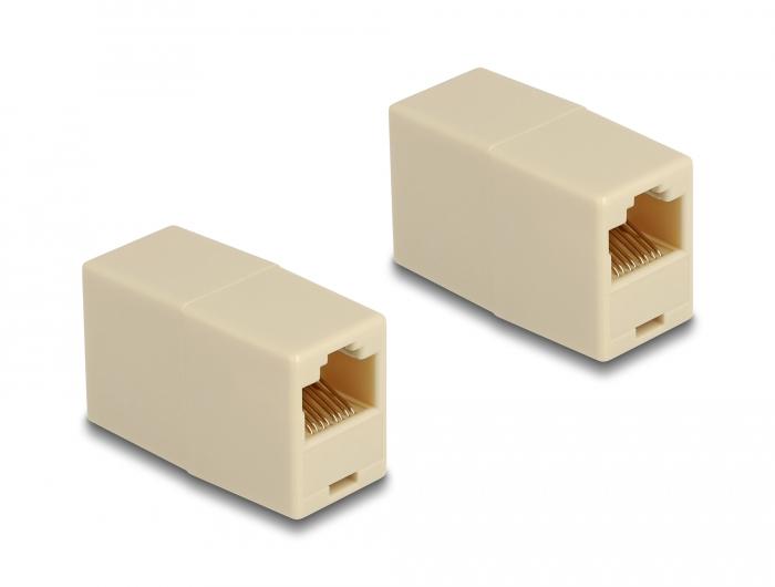 Delock Adapter RJ45 UTP beige - HQ products