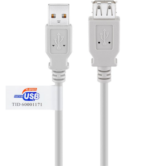 USB-A-auf-USB-A-Verlängerungskabel - 3 Meter - Goobay