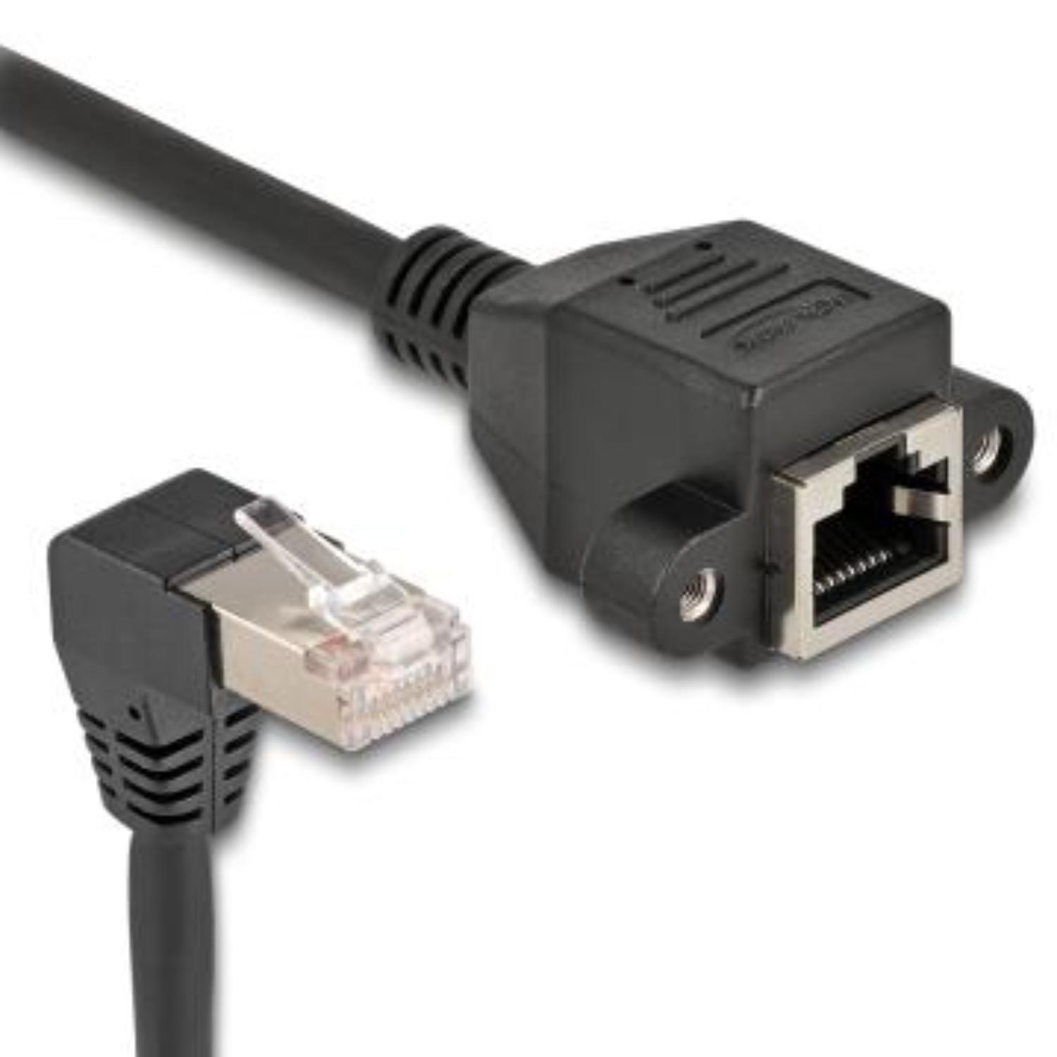 Delock S/FTP zu RJ45 90 Netzwerkverlängerungskabel - HQ products