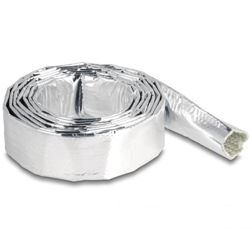 Delock Kabelschlauch aus Glasfasergeflecht und Aluminium 2 m x 20 mm -