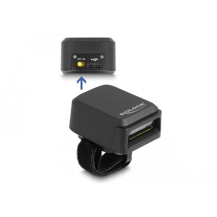 Delock Ringbarcodescanner, 2.4 GHz, Bluetooth. Draadloos. - HQ product