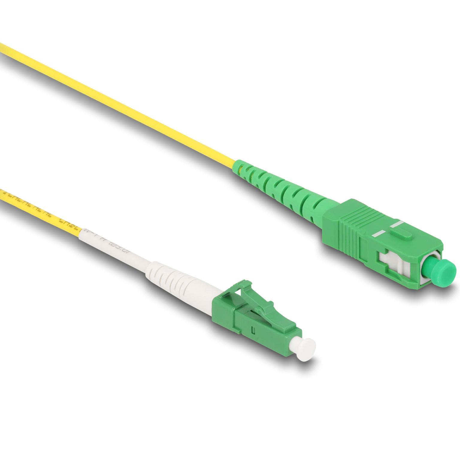 DELOCK 83861 - LWL Kabel, LC-APC / SC-APC, Simplex, OS2, 2 m
