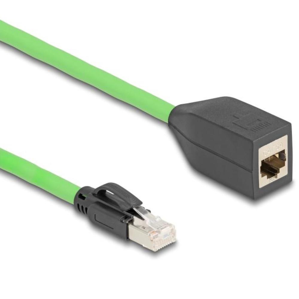 Delock RJ45 Netzwerkverlängerungskabel Cat.6A Stecker zu Buchse SF/UT