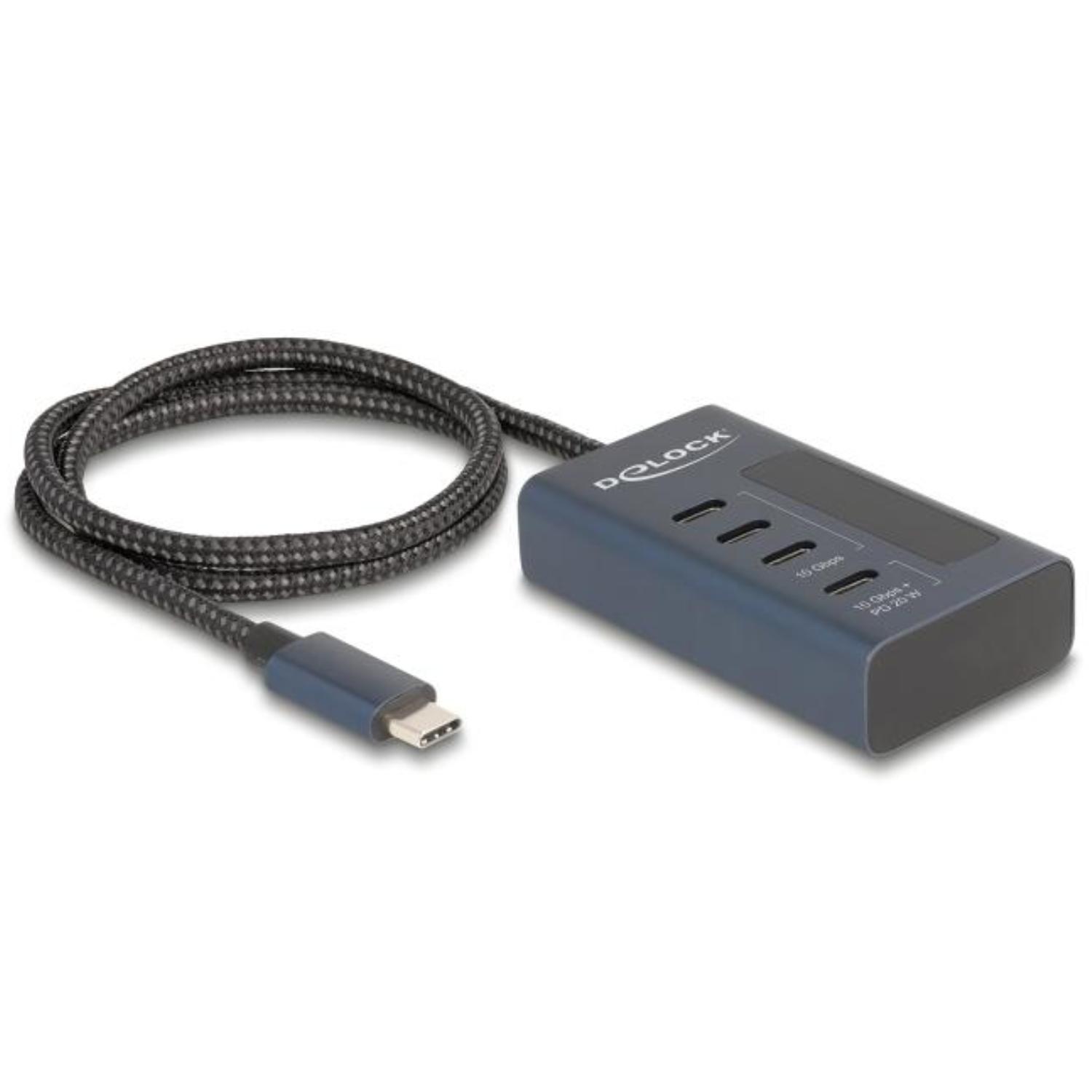 USB C Hub mit 4× USB C Ports und Power Delivery