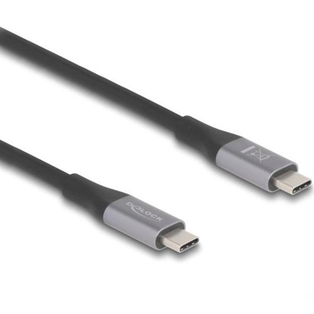 Delock USB 40 Gbps Kabel USB Type-C™ Stecker zu Stecker PD 3.1 240 W