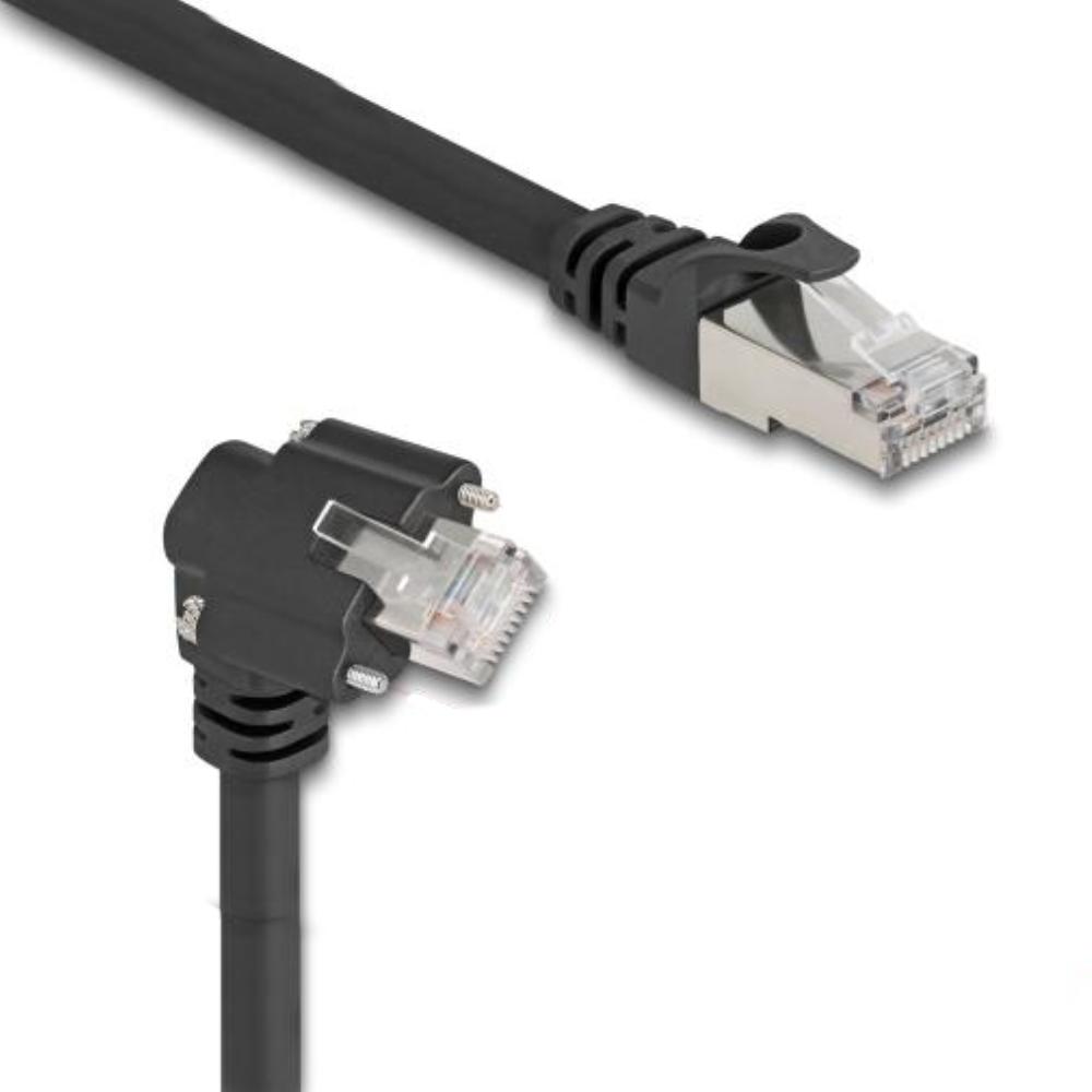 Delock GigE Kamerakabel RJ45 Stecker 45 gedreht und 90 gewinkelt mit -