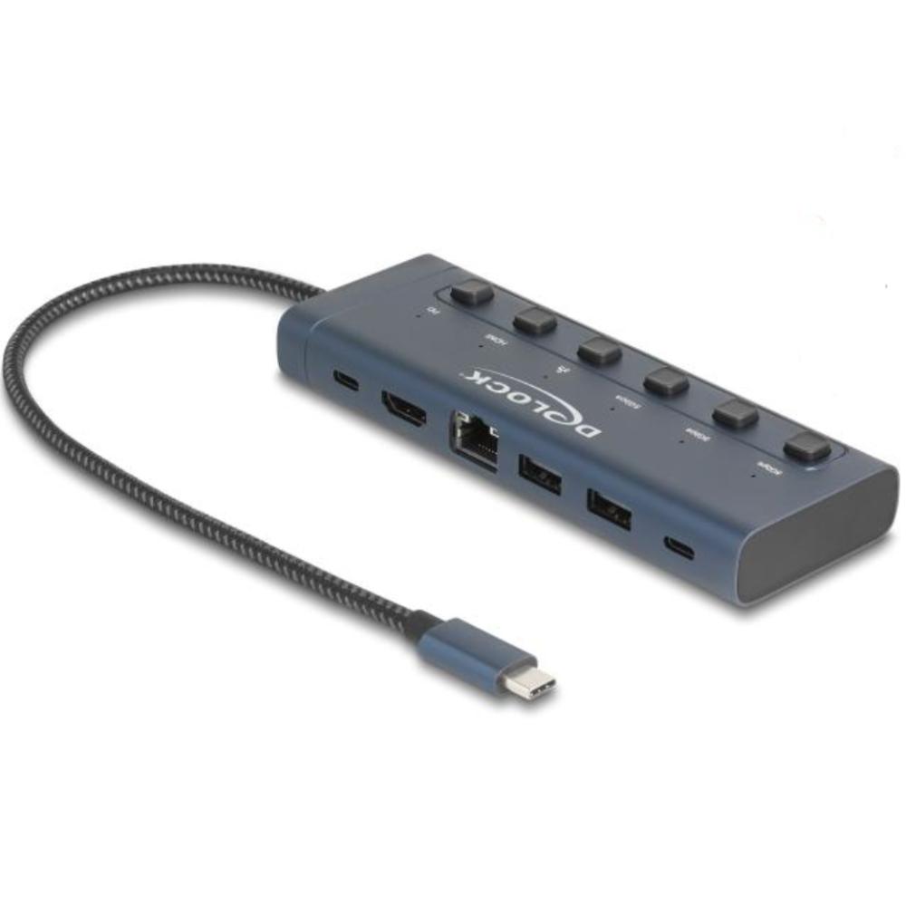 Delock USB Type-C™ Dockingstation 4K - HDMI / USB / Gigabit LAN / PD