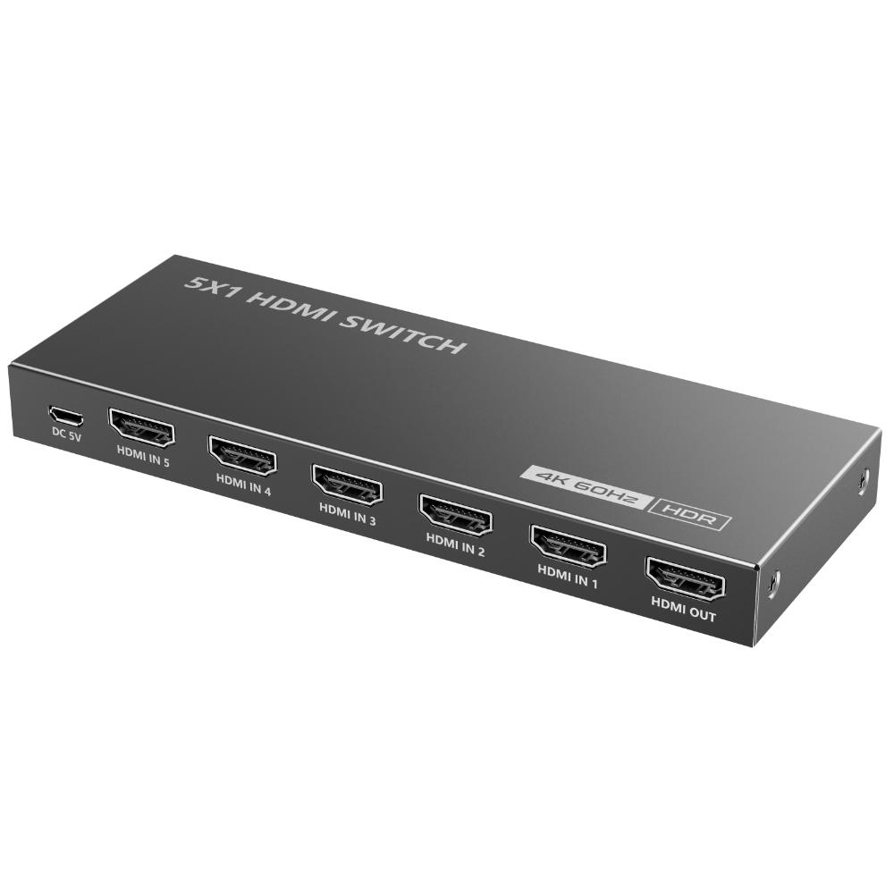 4K HDMI 2.0 Switch mit 5 Ports