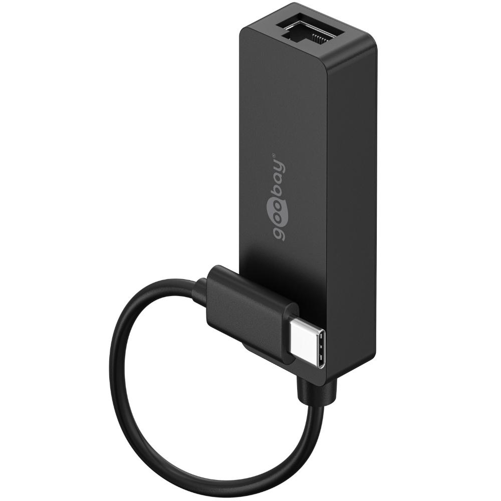 USB-C™ Ethernetadapter, schwarz - Goobay
