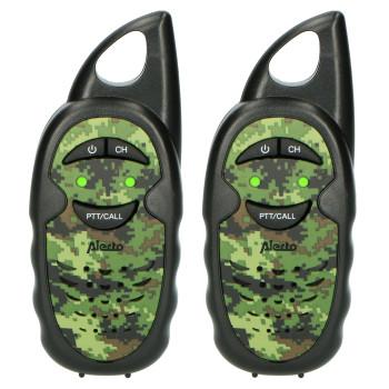 FR-05CM - Walkie Talkie Set Kinder - Reichweite von bis zu 3 Kilometern camouflage schwarz grün Kinder