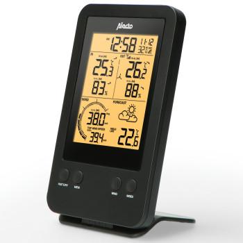 Professionelles Wetterstation mit drahtlosem Sensor Schwarz - Alecto