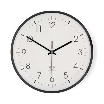 Wanduhr Durchmesser: 300 mm Kunststoff Funkgesteuerte Zeit Leise - Ned