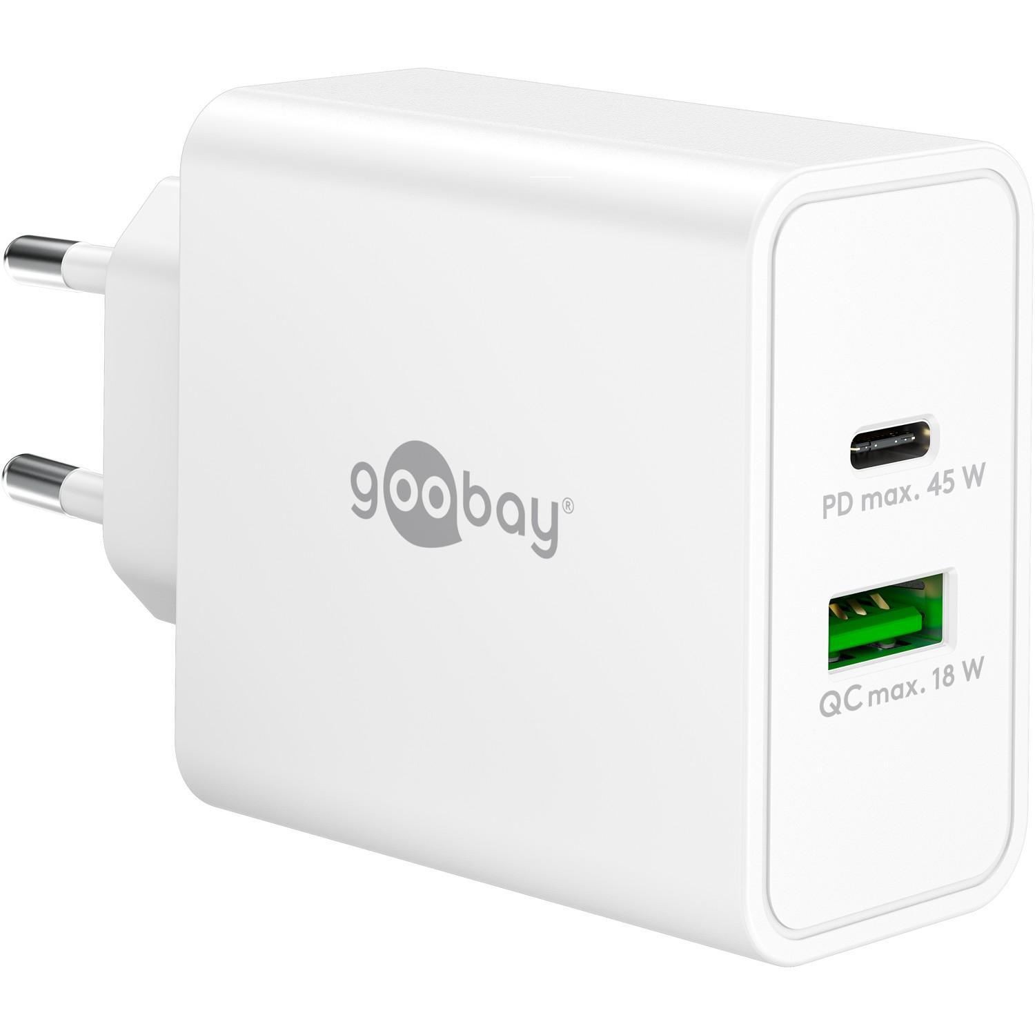 USB C + A oplader - Goobay