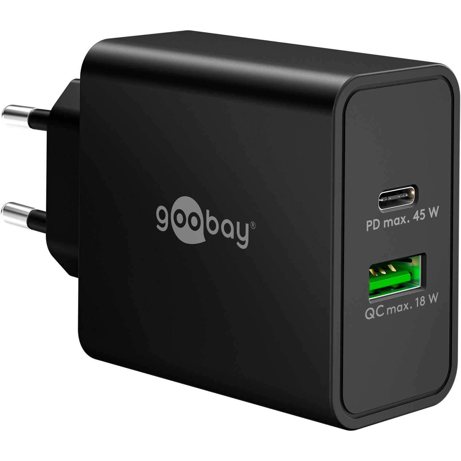 USB C + A oplader - Goobay