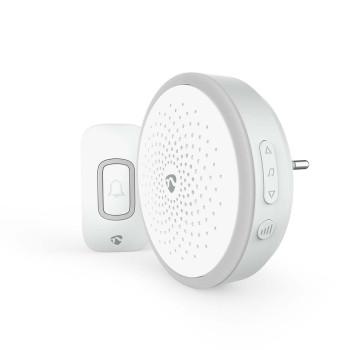 Funk-Türklingel-Set Netzteil 220 - 250 V AC 1x CR2032 Lautstärke: -