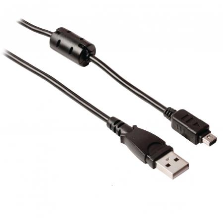 Image of USB 2.0 Kabel A Male - Nikon 8-Pins Male 2.00 M Zwart