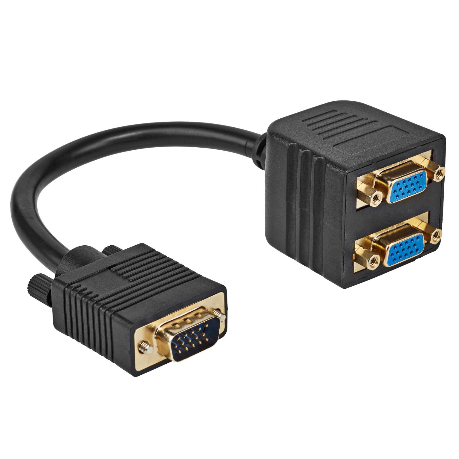 VGA naar VGA + VGA Splitter - Allteq