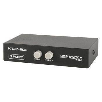 Image of USB 2.0 schakelaar - König