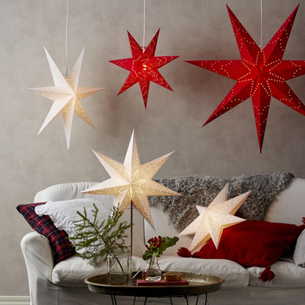 Kerstster Kerstster Creme, Type Papier E14 Lamp, Toepassing