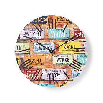 Houten wandklok Afbeelding