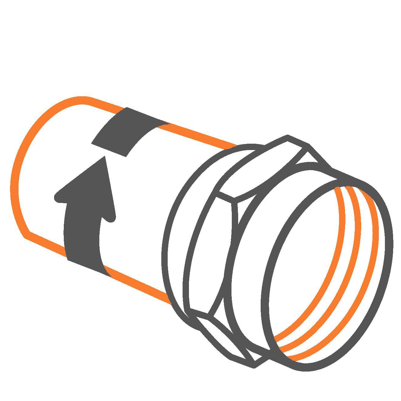 F-connector twist-on  Afbeelding