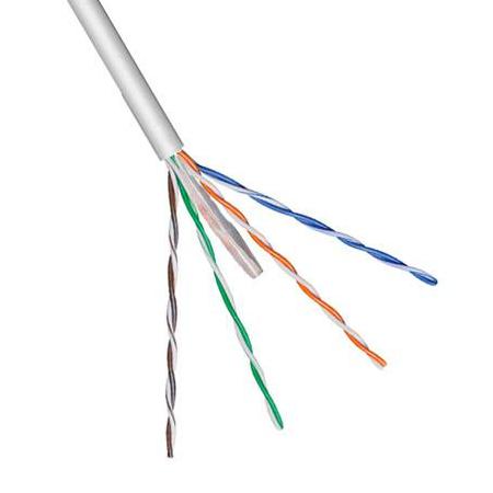 CAT.6 NETWERK KABEL per rol Type: UTP kabel, Eenheid: Rol van meter, Kern: Vaste kern, Kleur kabel: grijs.