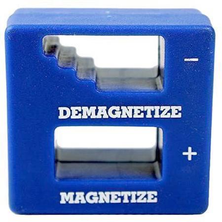 DE-)MAGNETISEERDER VOOR GEREEDSCHAP - Duurzame magneet om schroevendraaiers maken, of te demagnetiseren. Handig formaat, in iedere lade.