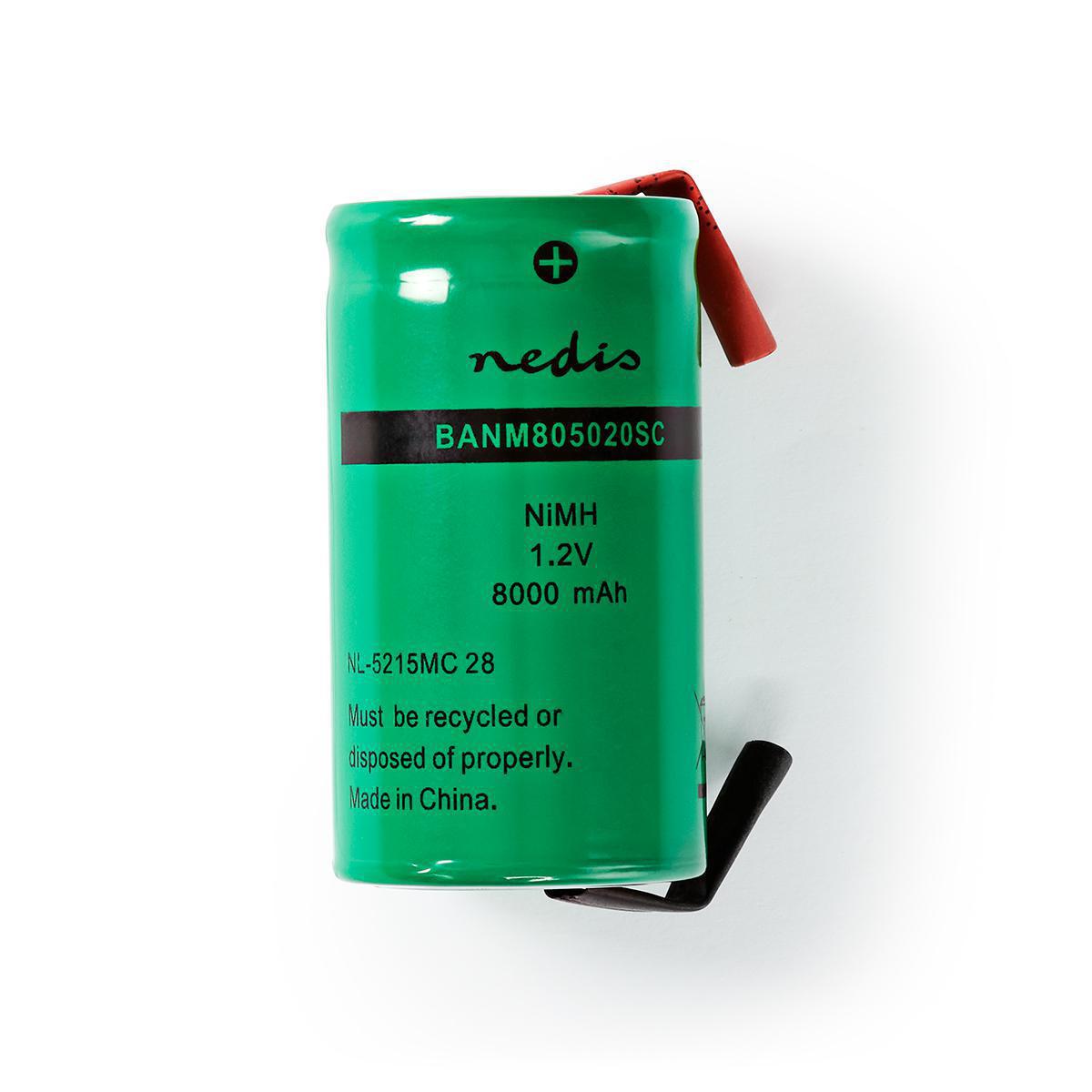 Oplaadbare D batterij - Nedis