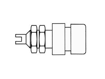 INSULATED 4mm SOCKET / WHITE (BIL 20) - Hirschmann