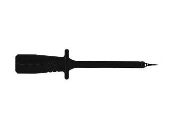INSULATED TEST PROBE 4mm WITH SLENDER STAINLESS SPRUNG STEEL TIP / BL - Hirschmann
