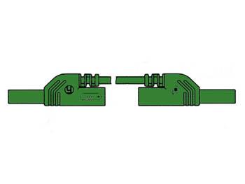 CONTACT PROTECTED MEASURING LEAD 4mm 50cm / GREEN (MLB-SH/WS 50/1) - Hirschmann