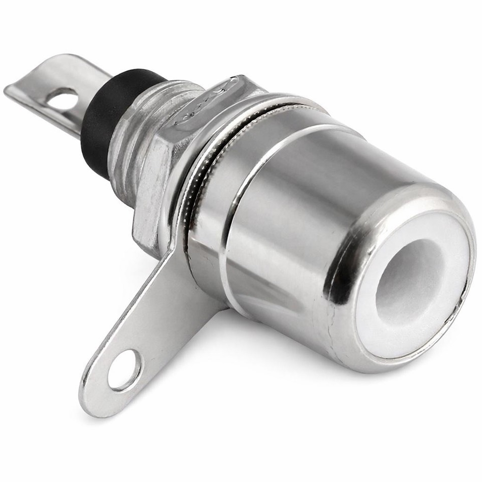 QIANRENON Vergulde RCA paneelmontageadapter RCA bus voor het solderen van AV -aansluitingen cinch-aansluiting soldeerpaneel stopcontacten, XLR-paneel/D- paneelmontage, voor audio video tv luidspreker