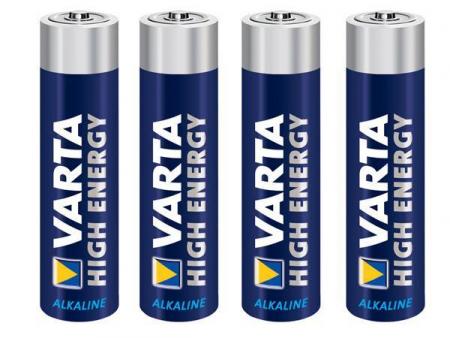HIGH-ENERGY ALKALINE AA / LR6 1.5V-2600mAh 4906.801.354 (4 st./krimp) - Varta