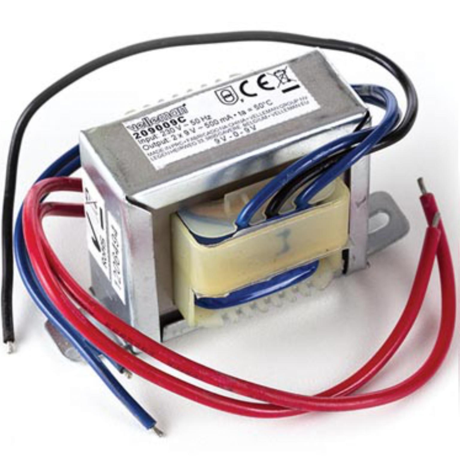 Трансформатор 2x9v