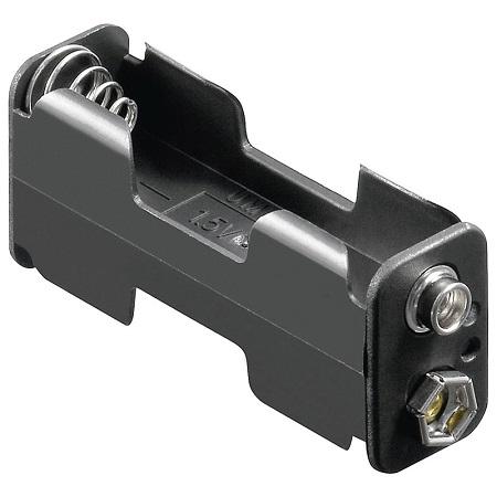 2x AA batterij houder
