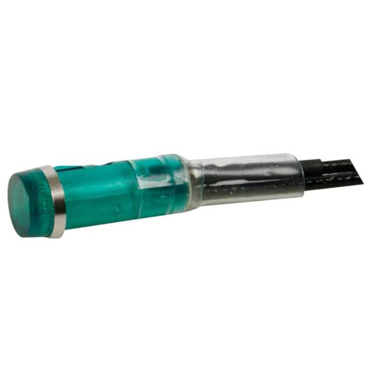 RONDE SIGNAALLAMP 9mm 220V GROEN