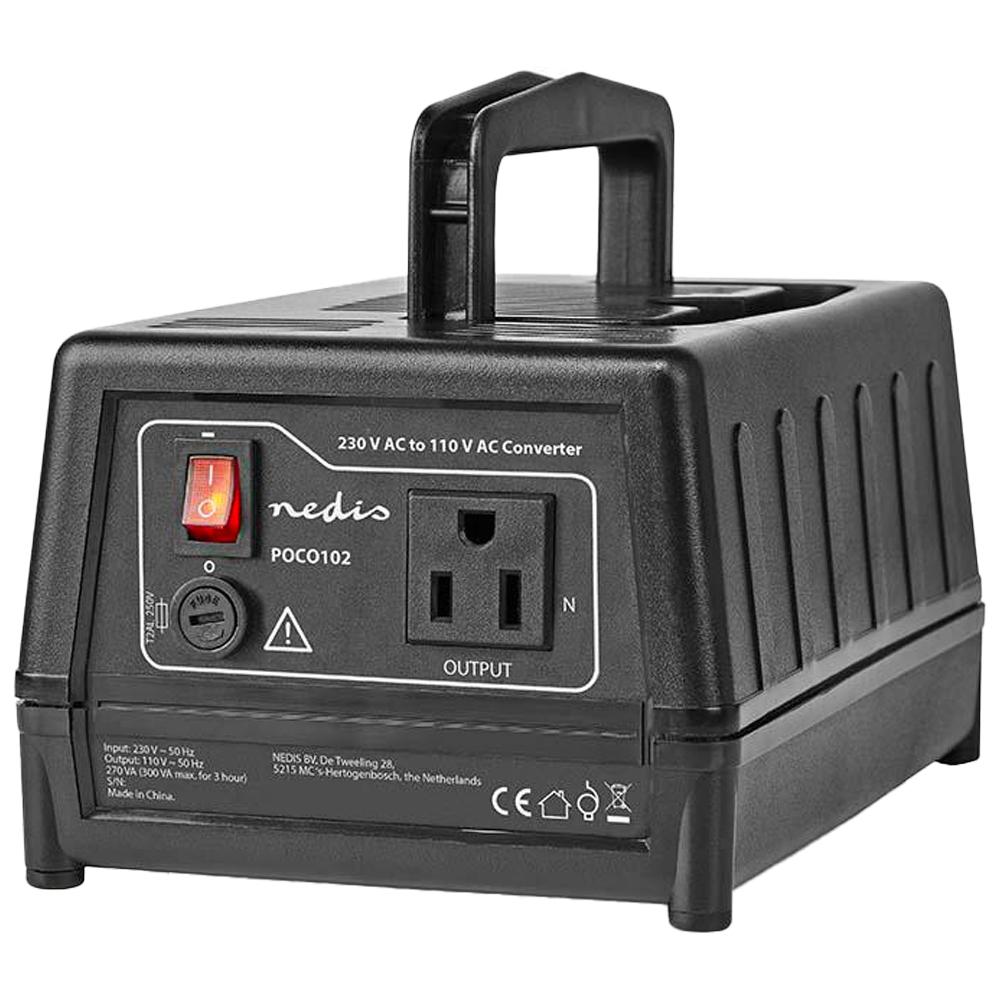 Omvormer van 230V naar 110V, max. 270 watt
