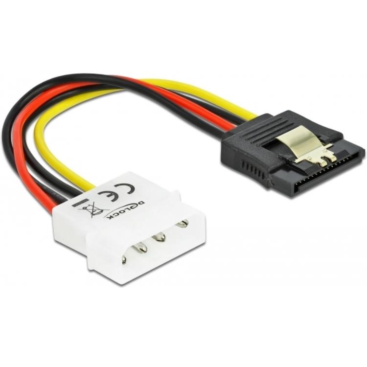 Molex naar 15p SATA stroomkabel