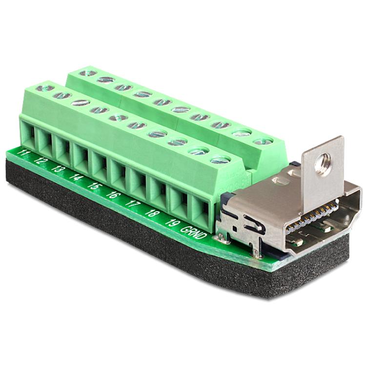 Adapter HDMI female - Terminal Block - Delock