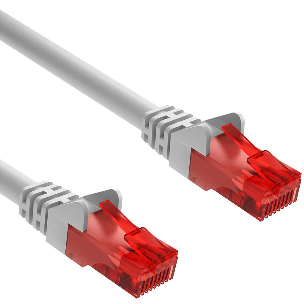 Gelach Het is goedkoop hoffelijkheid UTP CAT6 NETWERK KABEL - Type: UTP CAT6 Netwerkkabel, (patch kabel),  Lengte: 3 Meter, Kleur: Grijs.