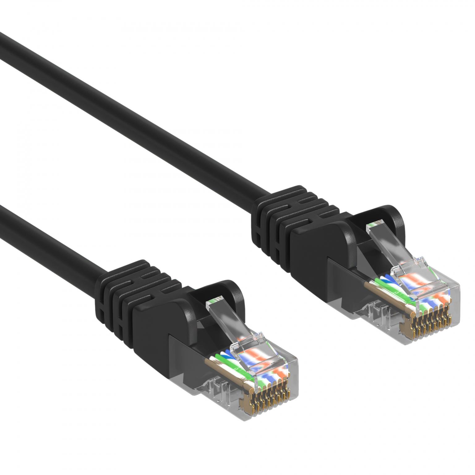 Verstoring Uitsluiten hoe vaak UTP CAT.5 NETWERK KABEL - Type: UTP CAT5 Netwerkkabel, (patch kabel)  Afgeschermd - PVC, Lengte: 3 Meter, Kleur: Zwart.