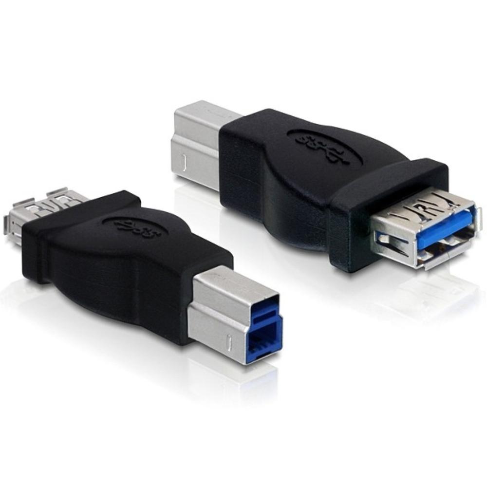 Stoel gegevens Onafhankelijk USB 3.0 A - B Verloopstekker - USB 3.0 verloopstekker, Connector 1: USB A  female, Connector 2: USB B male