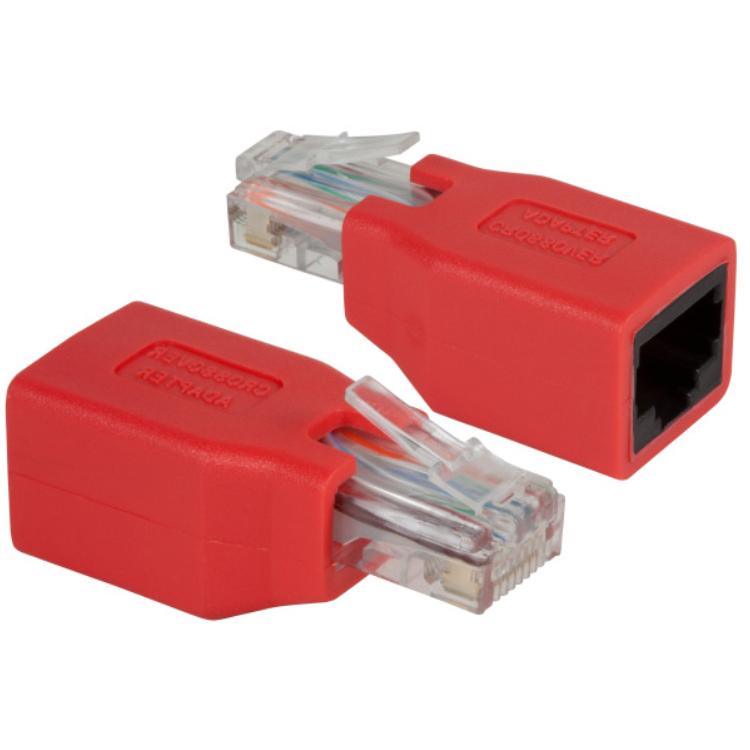 Netwerk RJ45 Koppelstuk UTP, RJ45 Crossover