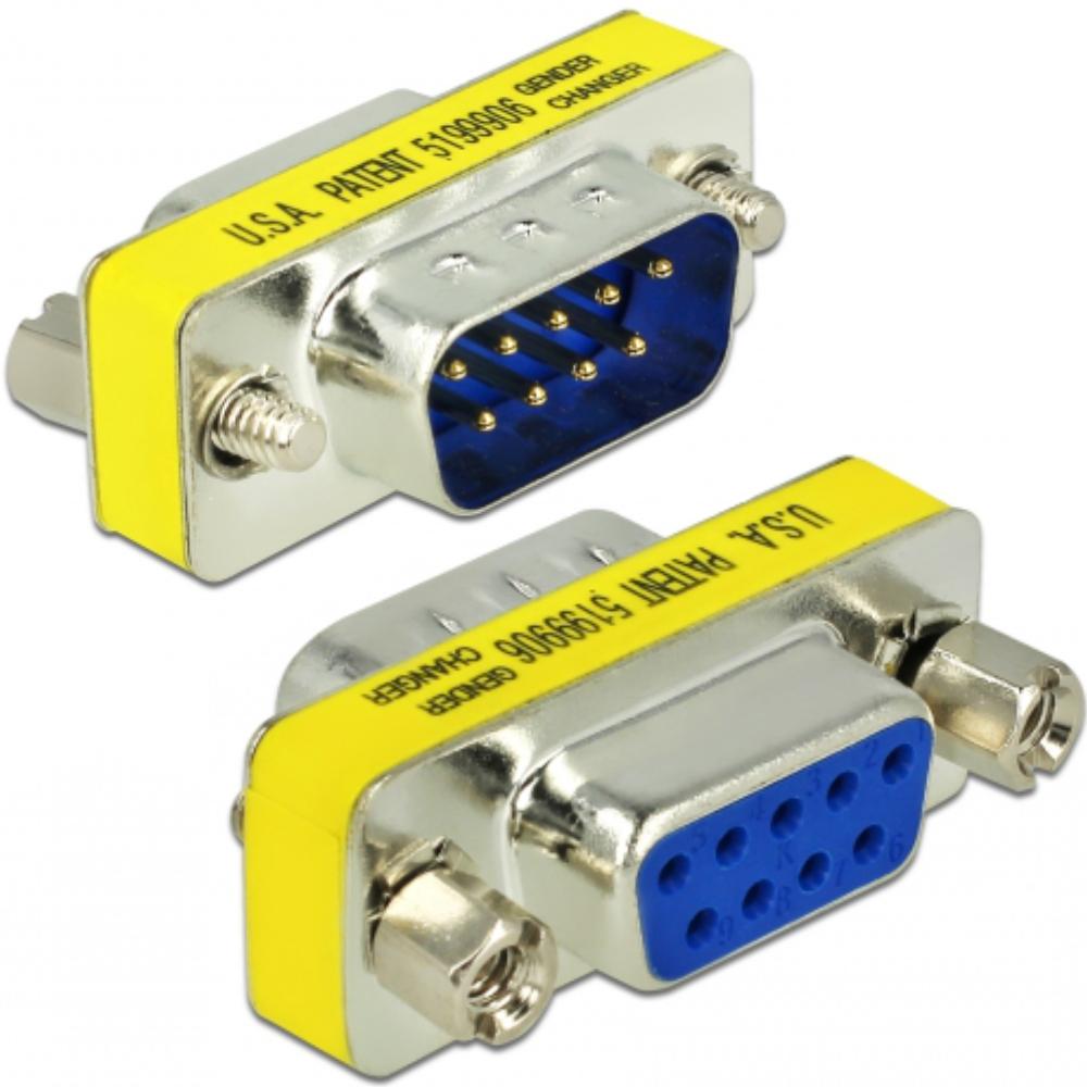 Adapter Sub D 9-polig Steker/Buchse Portschoner