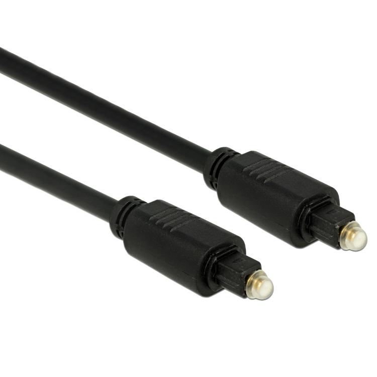 samenvoegen Verdragen Aannemer Optische SPDIF Kabel - Optische SPDIF Kabel, Toslink Male naar Toslink  Male, Verguld - Dikte 5mm, 1 Meter.